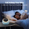Henescribe White Noise Machine with 25 Soothing Sounds, Alarm Clock