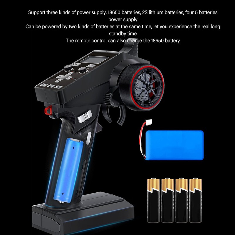 2.4GHz 6 Channel Transmitter Receiver Professional High Sensitivity One Hand