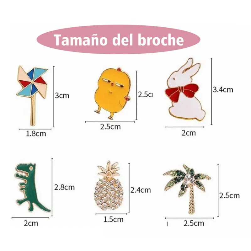 THE9SHOP Paquete Pines Pack Broches Metalicos Pines Kawaii Al Azar