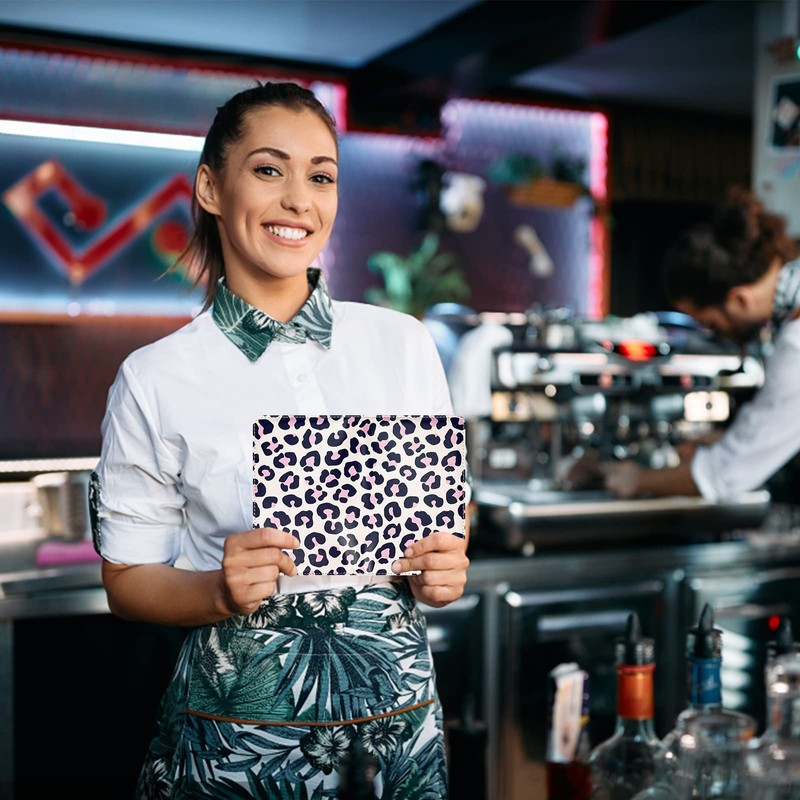 Server Books for Waitress, Waitress/Waiter Book Organizer with Zipper Pouch,