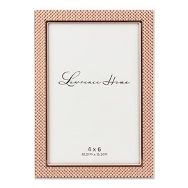 Lawrence Frames Lawrence Royal Designs 4x6 Fawn Pin Dot Pattern Copper Picture Frame, metallic