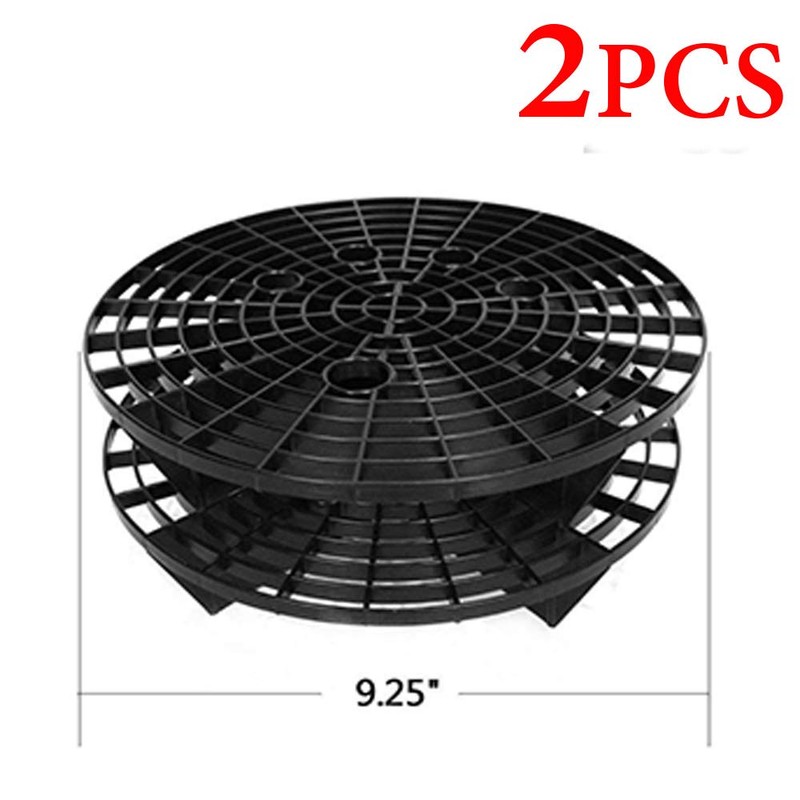 Auto-Plaza 2 Pack Car Wash Bucket Inserts - Black, Polypropylene,
