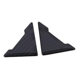 4Pcs Car Door Edge Guards, Black PVC Door Trim, Carbon Fiber Texture Accessories, Door Trim Molding Protects, Car Door Corner Decorations for Car Truck SUV RV