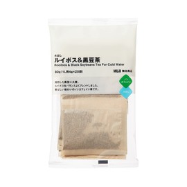 MUJI 82218701 Cold Brew Rooibos & Black Bean Tea 2.8 oz (80 g) (0.1 L) 0.1 oz (4 g) x 20 Bags