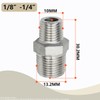 Bwintech 3 Pcs 1/8" Male to 1/4" Male BSP Thread