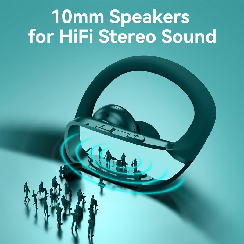 BMANI T16 True Wireless Earbuds, 5.0 HiFi Dual LED Display,