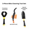 Invero 3 Piece Bike Bicycle Cleaning Dirt Wash Brush Set