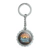 GRAPHICS & MORE Shark Week Lino Sunset Keychain Chrome Plated