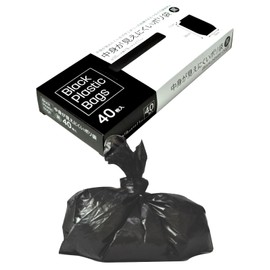 MAXZIQF AR-0323 Plastic Bags, Hard to See Contents, Black, Height 13.8 inches (35 cm), Width 11.8 inches (30 cm), Width 11.8 inches (19 + 11 cm), Thickness: 0.000004 inches (0.01 mm), 40 Pieces, 13.8