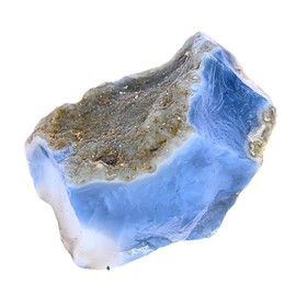 Blue Opal Raw Crystals Rough Gemstones with Authenticity Card, Velvet Pouch Raw Stones for Tumbling, Cabbing, Polishing, Cutting Natural Healing Crystals for Home Decor, DIY Stones