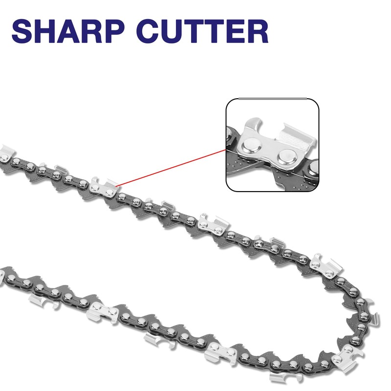 4 Pack 20 Inch Chainsaw Chain .325" Pitch .063'' Gauge