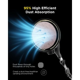 InoKraft Mesh Abrasive 9 inch Drywall Sander Sandpaper, Dust-Free Hook and Loop Drywall Sanding Disc (80-320grit)/10pcs