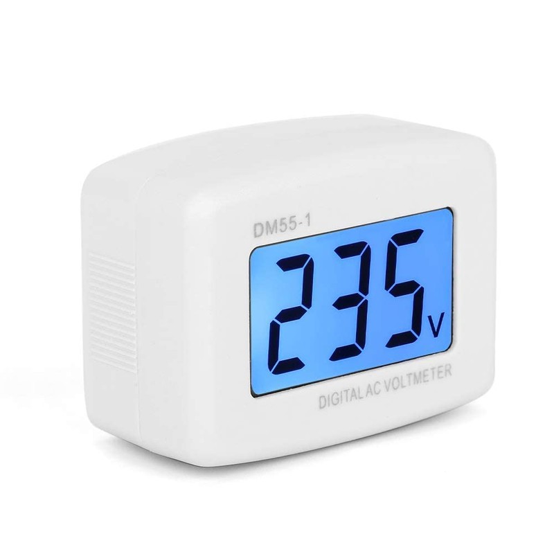 Diyeeni 1Pcs Plug-in LCD Digital AC 80-300V Voltímetro DM55-1 110V/220V