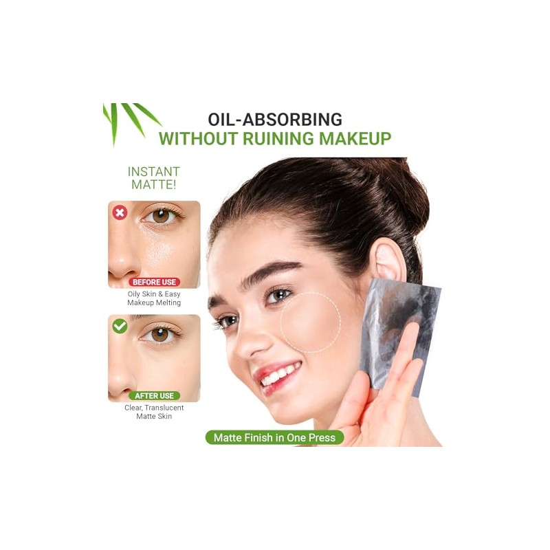 Oil Blotting Sheets - 1000 Sheets for Oily Skin Control