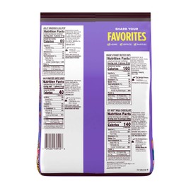 REESE'S, KIT KAT and JOLLY RANCHER Sweets and Chocolate Assortment Snack Size Candy Bars, Bulk, 34.19 oz Party Bag