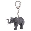 Mojo 387494 Elephant Animal Figure Keychain, gray