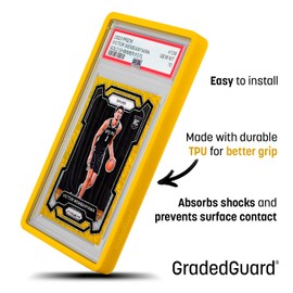GradedGuard Graded Card Guard Case for Standard PSA Slab Case | Multiple Colors | Soft Touch Matte Finish | Stackable | Made to Fit PSA | Solid TPU and PC Design. (Royal)