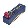 Beautiful Elegant Everlasting Gold Plated Rose Flower Valentine's Gift Red