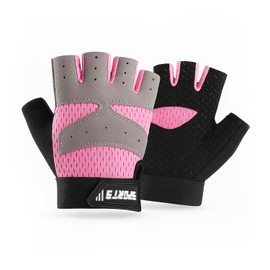 ALLY-MAGIC Kids Half Finger Cycling Gloves, Fingerless Children Training Bike Mittens Breathable Non Slip Outdoor Sports Glove for Boys Girls Y4ETBZST