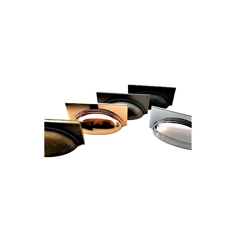 French Furniture Fittings Set of 4 Cup Handles for Drawers,
