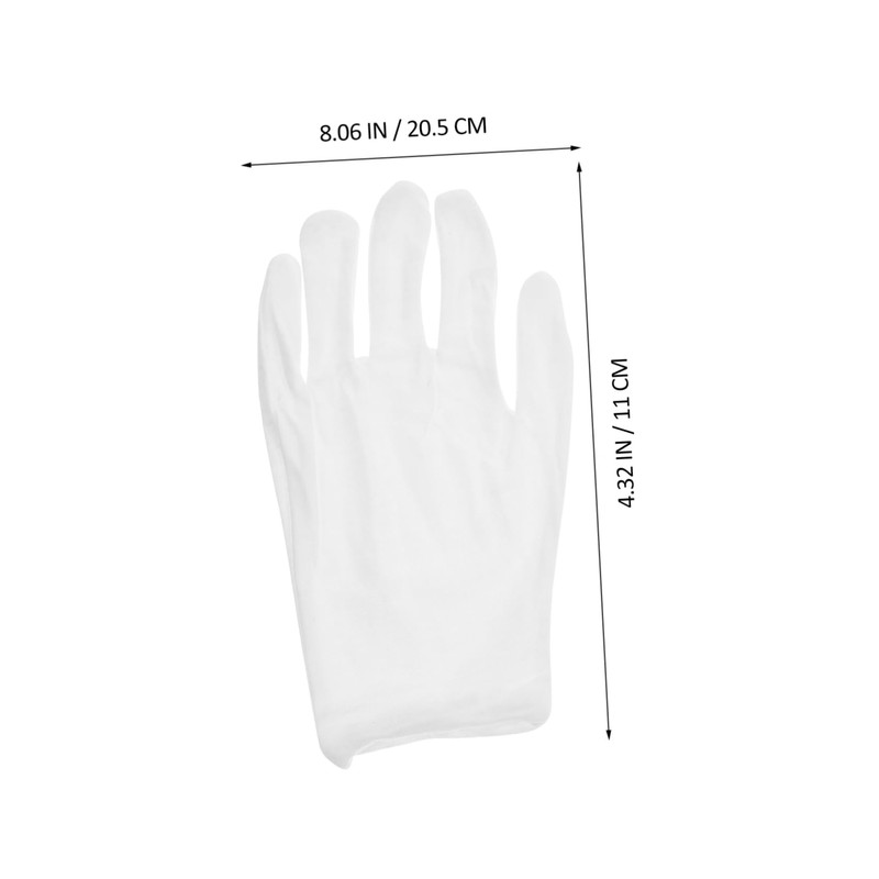 MAGICLULU 6Pairs Cotton Work Gloves for Men Comfortable Jewelry and