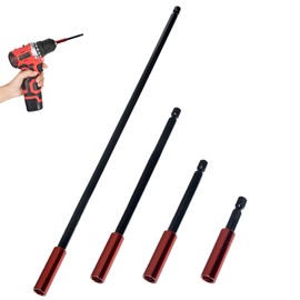 4PCS Magnetic Screwdriver Extension Impact Bit Holders Universal 1/4 Hex Shank Screwdriver Extension Bar Durable Impact Extension Bit Holder for Impact Drill Hex Extension Bar/Tool Holders