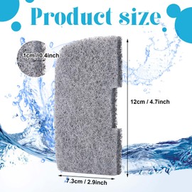 Threlaco 30 Pcs Ammonia Remover Pad Compatible with Fluval 306/307/406/407 Aquarium Canister Filter Media Aquarium Ammonia Remover Filter Pad Aquarium Filter Accessories for Fish Aquarium Pond