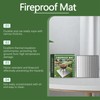 Fire Pit Mat,100x100cm Fi/Reproof Heat Resistant BBQ &Grill Mat for