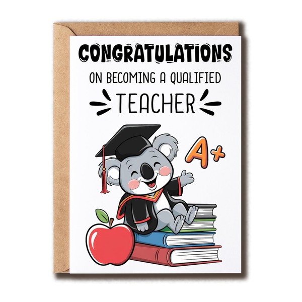Congratulations On Becoming A Qualified Teacher - Teacher Graduation Card