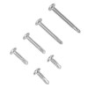 200PCS Round Head Cross Screws 304 Stainless Steel Self Drilling