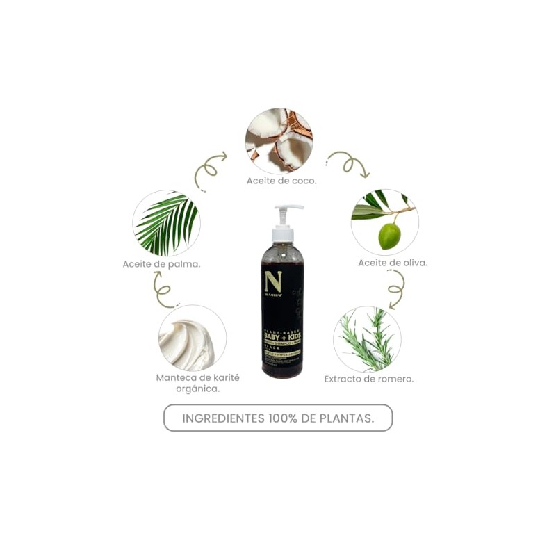 Dr. Natural Shampoo y Jabón Líquido para Cuerpo Bebés y