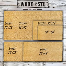 Come in Go Away Funny Upside Down Doormat Premium Quality, Thick 100% Coir Coconut Husk Front & Made in The USA - Doormat STK 1617