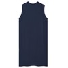 Latuza Men's Bamboo Viscose Nightshirt Sleeveless Sleep Shirt, Navy, Medium