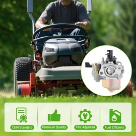 595780 592864 596080 Carburetor Tune Up Kit for CR950 CR750 130G32 MTD Craftsman Troy-Bilt 208cc Power More Engine, with 90°Upward Inlet