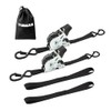TUMAX Retractable Ratchet Tie Down Straps(2PK) with S-Hooks, Max Break