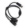 DIN 4PIN to 2DIN 4PIN Adapter Cable Professional Male to