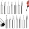 14-Piece Soldering Tips Set, 900M-T Soldering Iron Tips, Lead-Free Soldering