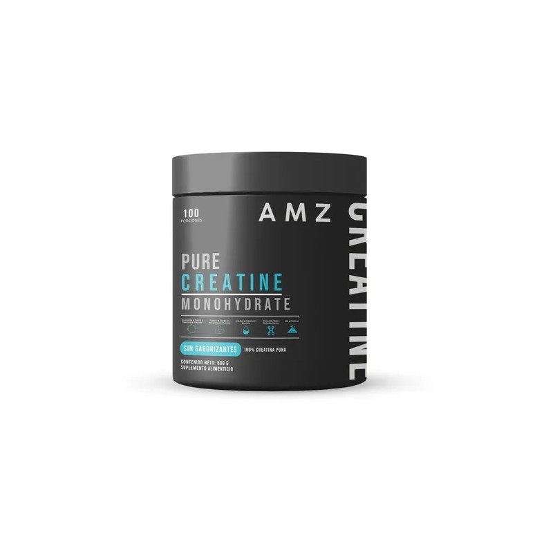 Amz Creapure Creatina Monohidratada Pura 500 Gr 100 Serv Sin
