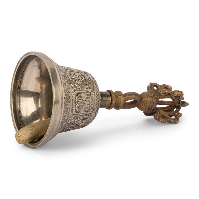 NKlaus Bell with Dorje Handle 11 cm Ritual Object in