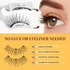Reusable Magnetic Eyelashes Natural Look with Applicator, Magnetic Eyelashes Set,
