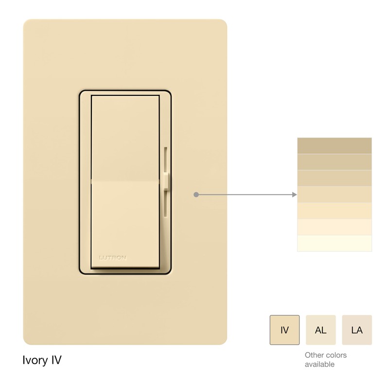 Lutron Diva LED+ Dimmer Light Switch for Dimmable LED, Halogen,