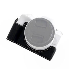 Digital Camera Bottom Protective Case PU Leather Camera Bag with 1/4in Fixing Screw Compatible with  R50/R100
