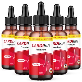 Cardirin Premium Drops | naturreines Pflanzenölkomplex | Qualität für Männer und Frauen | 30 ml pro Flasche 5x