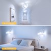 Modern LED Ceiling Light with Rotatable 90° Design for Bedroom,