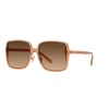 Coach HC8368D Sunglasses, Transparent Brown/Brown Gradient, 61 mm