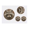 4 x 'Raccoon Portrait ' Temporary Tattoos - Water Resistant,