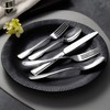 KINGSTONE 40-Piece Silverware Set, 18/10 Stainless Steel Flatware Set for