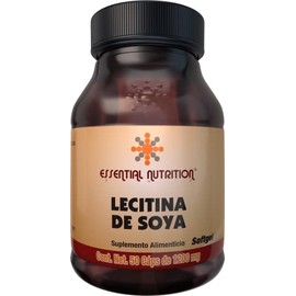 Essential Nutrition Lecitina de Soya 50 Cápsulas de 1200 mg
