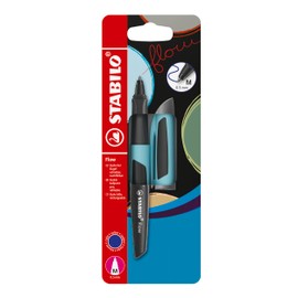 STABILO Ballpoint Pen Flow - Pack of 1 - Puristblue including Blue Ballpoint Refill