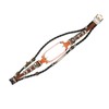 for Xiaomi Mi Band 7 Leather Strap Metal Snap Retro